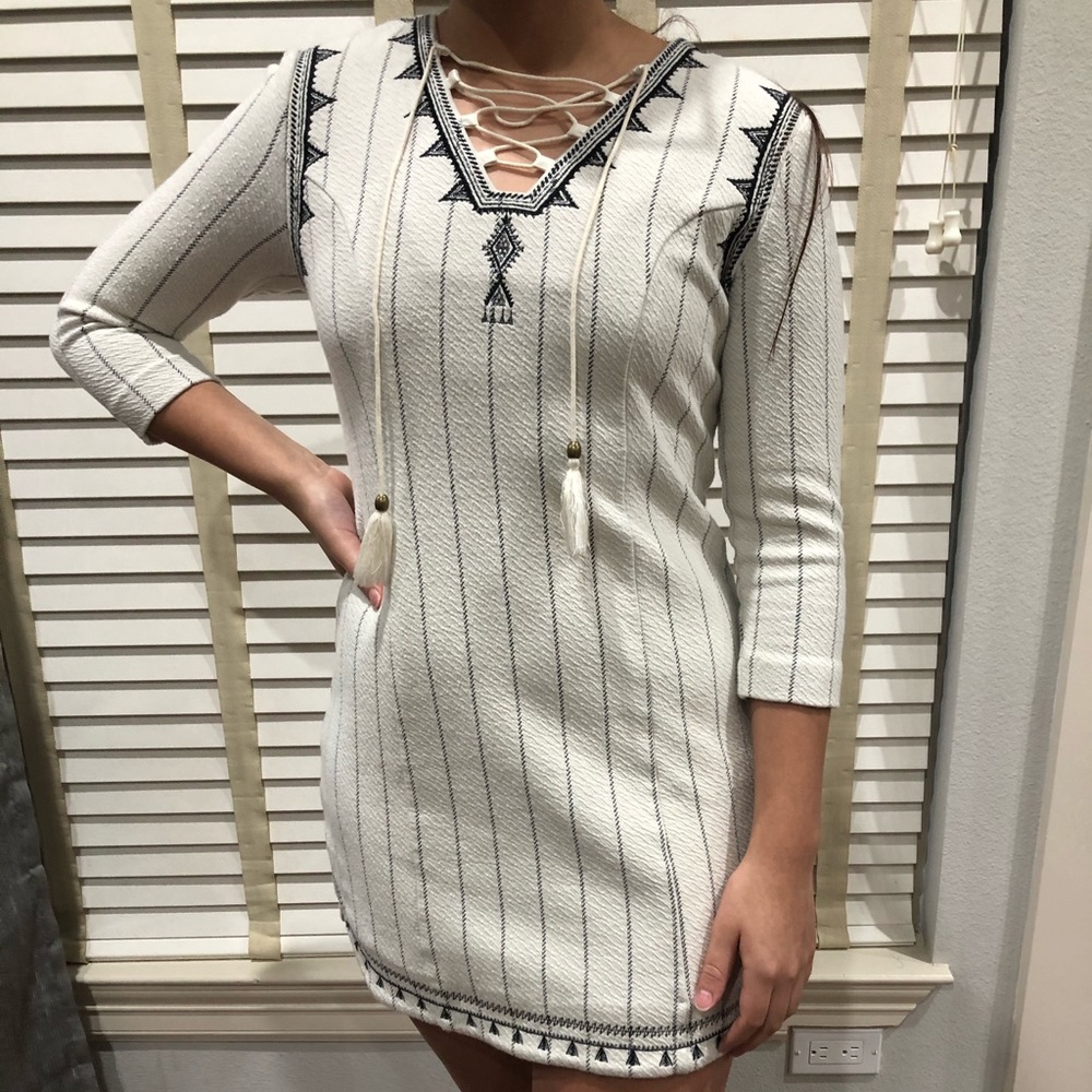 Gianni bini white shirt dress